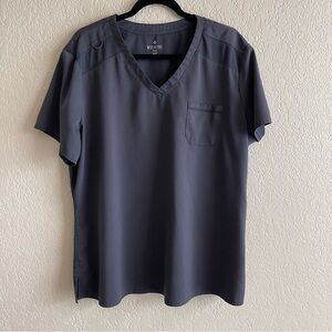 MedCouture Women’s Grey Scrub Top